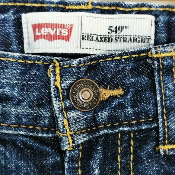 Levis 549 Relaxed Straight Kids 6-7yrs blue wash Red Tab 100% Cotton Jeans - Picture 4 of 12